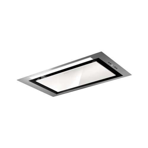 Hotte aspirante encastrable Elica HIDDEN 2.0 IXGL/A/52 PRF0097676A, 52 cm, finition inox/verre blanc