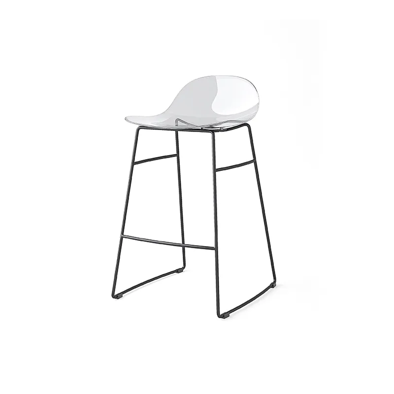CB/2167 Connubia Academy CB2167 stool with metal frame and 82 cm high polycarbonate seat