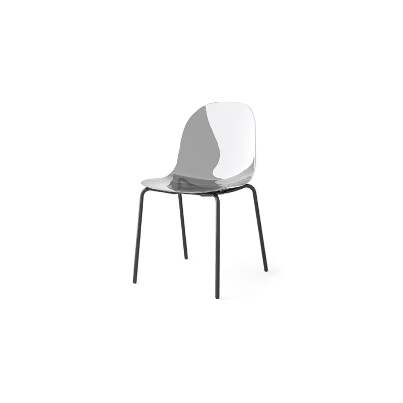 CB/2170 Silla Connubia Academy CB2170 con estructura de metal y asiento de policarbonato