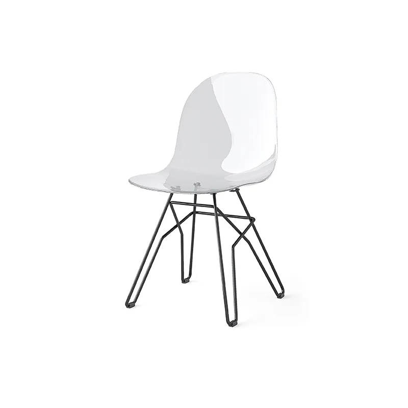 CB/2171 Connubia Academy CB2171 chair with metal frame and polycarbonate seat