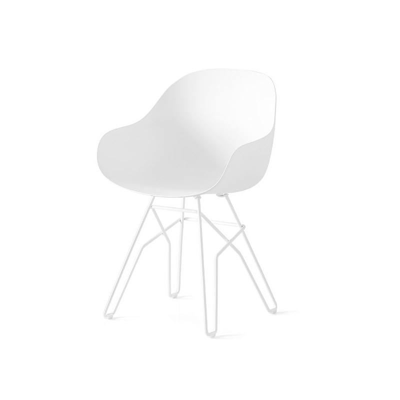 CB/2144-MTO Silla Connubia Academy CB2144-MTO con estructura metálica y asiento a elegir - Con reposabrazos