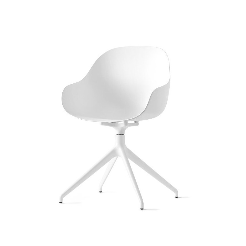 CB/2146-MTO 180 Connubia Academy CB2146-MTO 180 swivel chair with aluminum frame and seat of your choice - With armrests