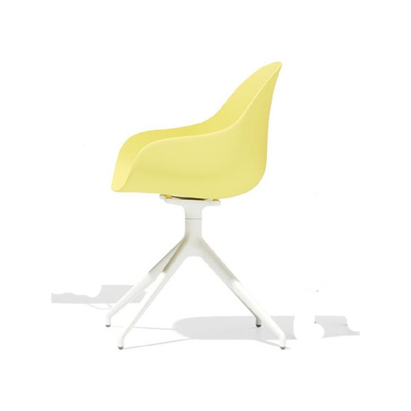 CB/2146-MTO 360 Chaise pivotante Connubia Academy CB2146-MTO 360 avec structure en aluminium et assise au choix - Avec accoudoirs