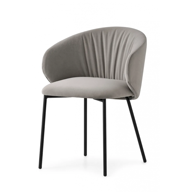 CB/2161-MTO Connubia Tuka Soft CB2161-MTO chair with metal frame and seat of your choice - With armrests
