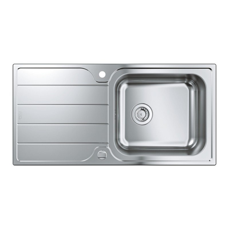 31 563 SD1 Grohe Lavello una vasca con gocciolatoio reversibile 31563SD1 finitura acciaio inox da 100x50 cm