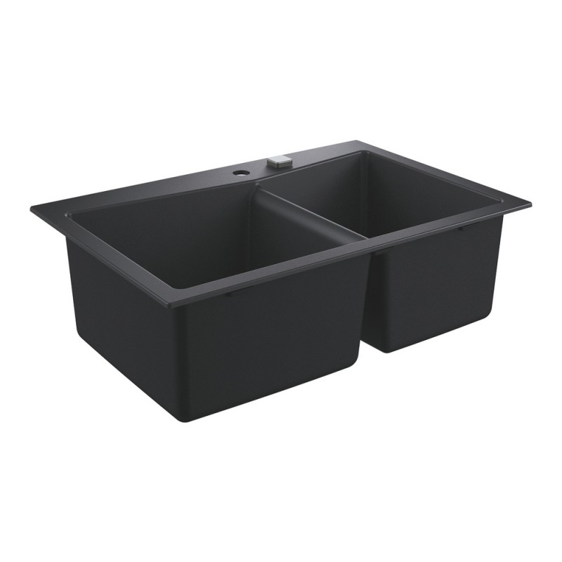31 657 AP0 Grohe Lavello due vasche 31657AP0 finitura granite black da 84x58 cm