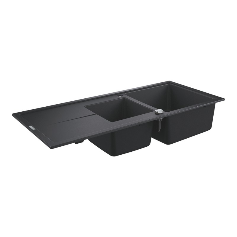 31 643 AP0 Grohe Single bowl sink with reversible drainer and bowl 31643AP0 granite black finish 116x50 cm