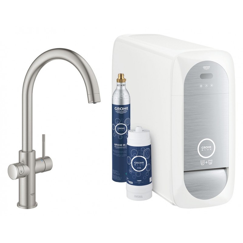 31 455 DC1 Grohe Miscelatore Blue Home monocomando 31455DC1 finitura super steeel