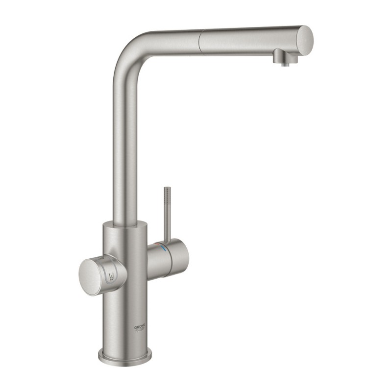 31 539 DC0 PRONTA CONSEGNA - Grohe Miscelatore Blue Home monocomando 31539DC0 finitura super steeel