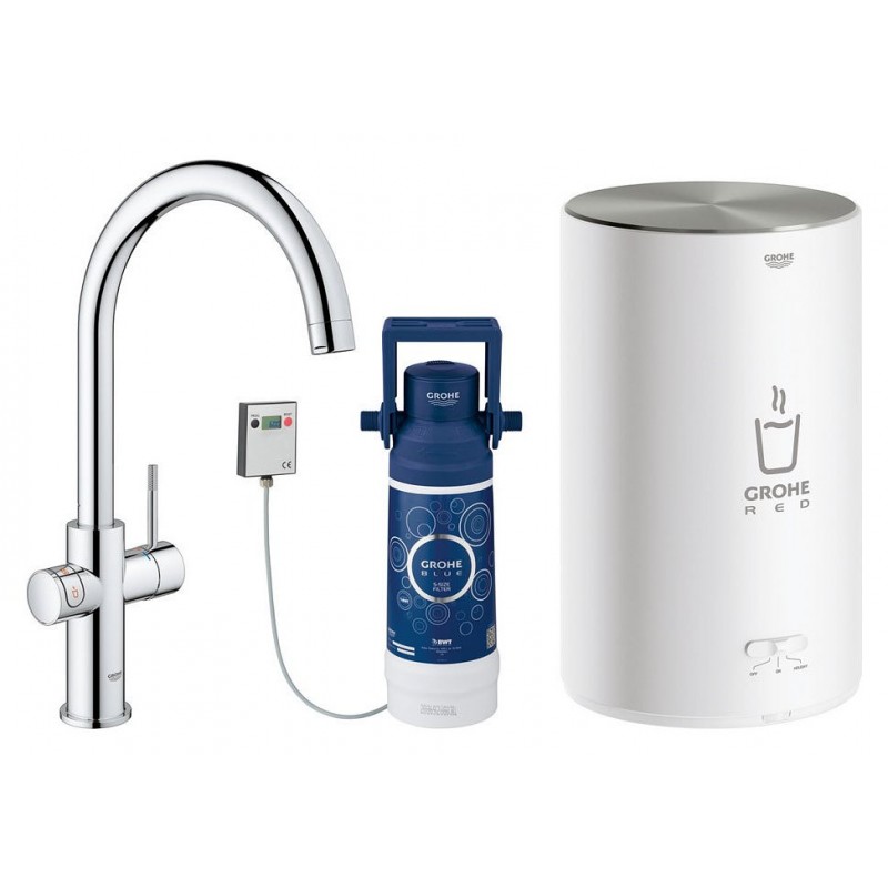 30 083 001 Grohe Miscelatore e boiler taglia M Red Duo 30083001 finitura cromo