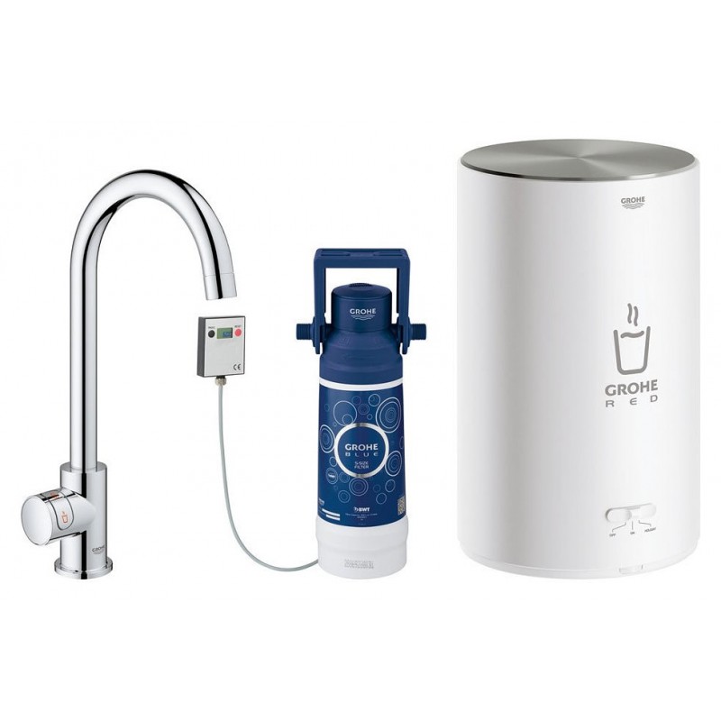 30 085 001 Mitigeur et chaudière Grohe taille M Red Mono 30085001 finition chromée