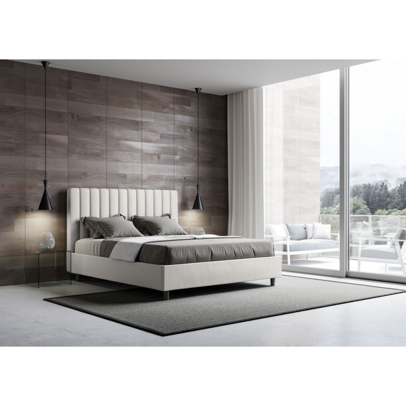 Agueda L140 Ityhome Letto alla francese Agueda in similpelle da 140 cm