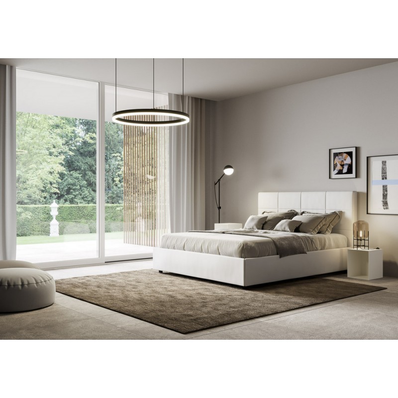 Mika L160 Itamoby Mika double bed in 160 cm imitation leather
