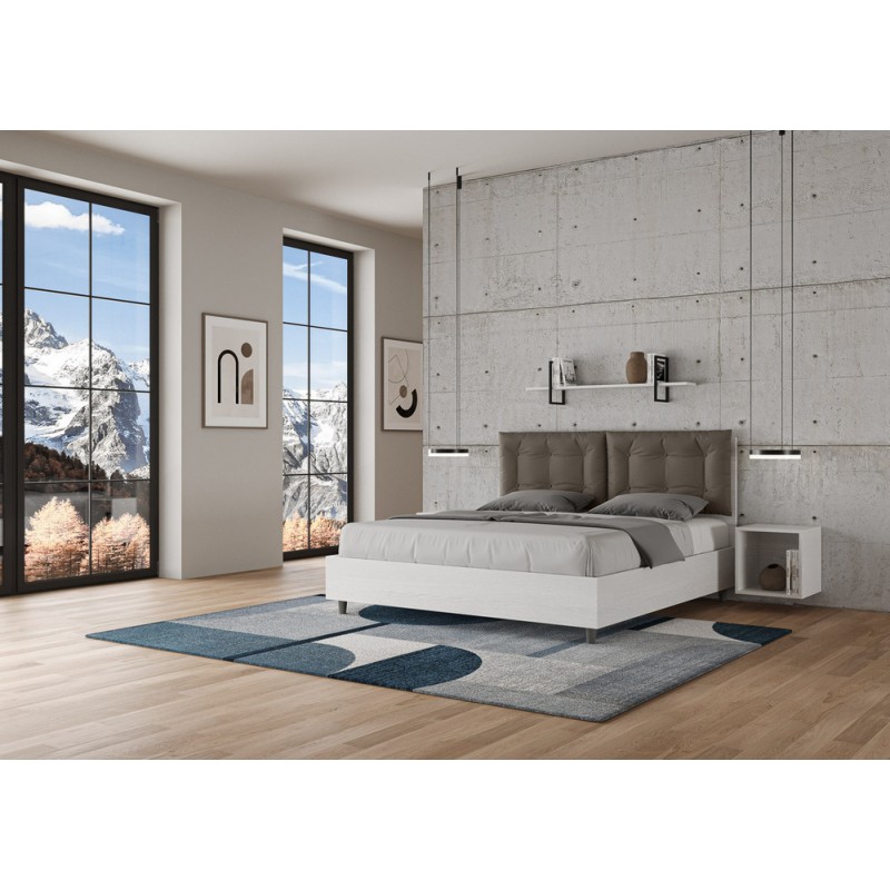 Egos Annalisa Ityhome Letto matrimoniale Egos Annalisa in nobilitato e similpelle da 160 cm