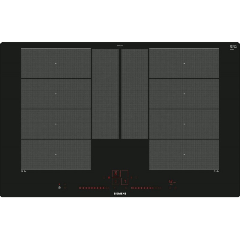 EX801LYC1E Siemens EX801LYC1E 80cm Black Glass Ceramic Induction Hob