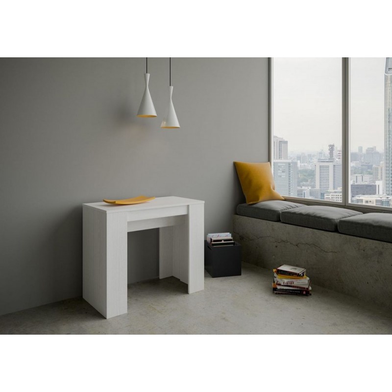 VE090COBAS770 Itamoby Basic extendable console in melamine 90x48(308) cm
