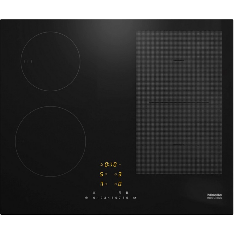 KM 7464 FL Miele Table de cuisson à induction KM 7464 FL en vitrocéramique noire sans cadre 60 cm