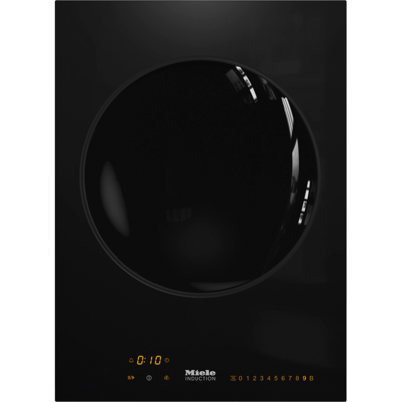 Placa de inducción Miele Domino para Wok CS 7641 FL en vitrocerámica negra  40 cm
