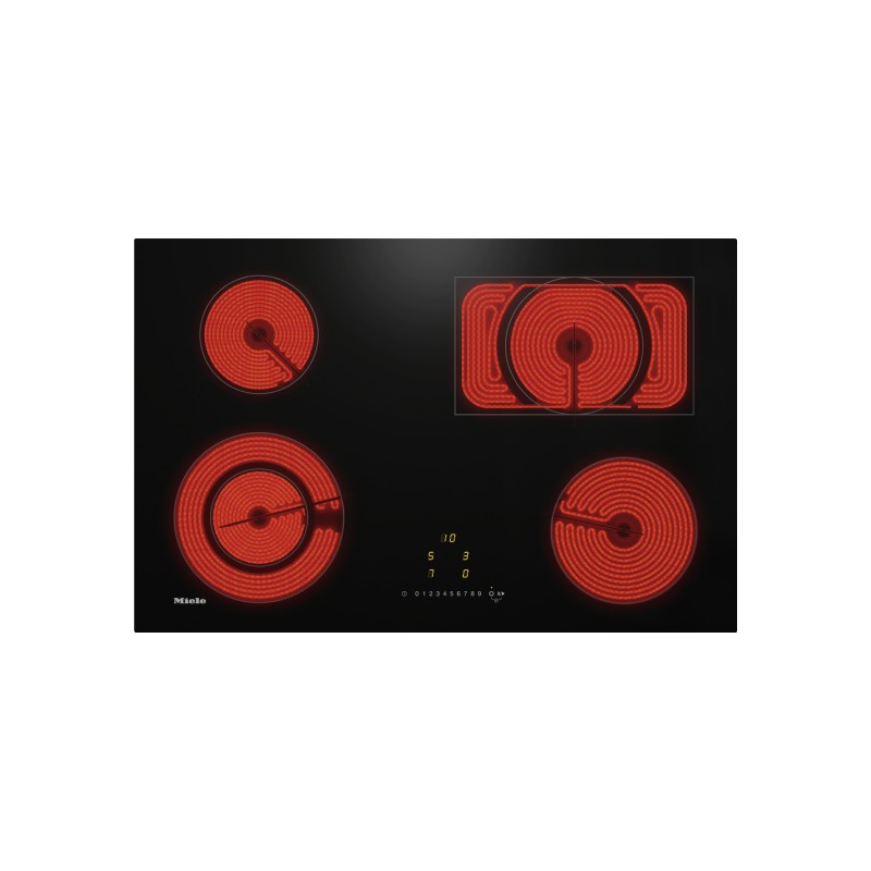 KM 6523 FL Miele Table de cuisson électrique KM 6523 FL en vitrocéramique noire 75 cm