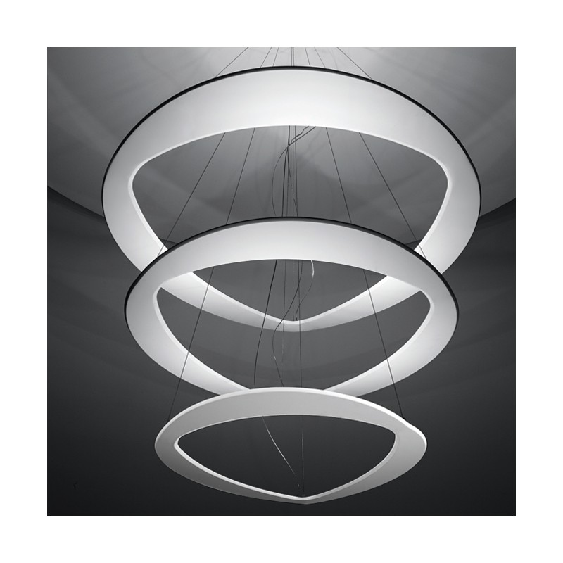 Diadema 3 Minitallux LED suspension lamp Diadema 3 in different finishes by Icons Luce