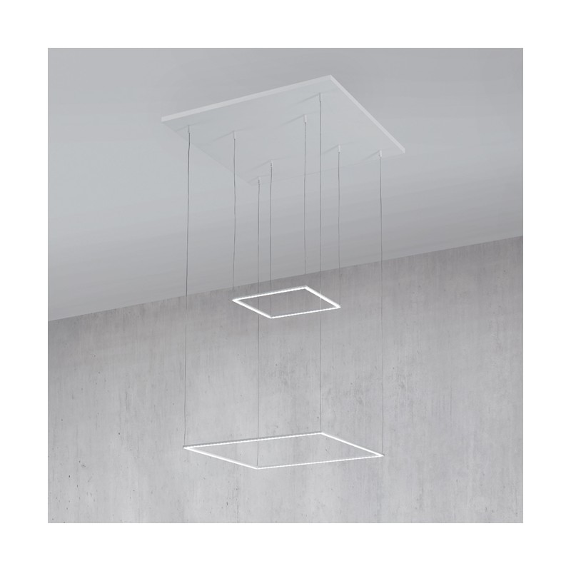Cornice45d.i.2 Lámpara de suspensión LED Minitallux Cornice45d.i.2 en diferentes acabados de Icone Luce