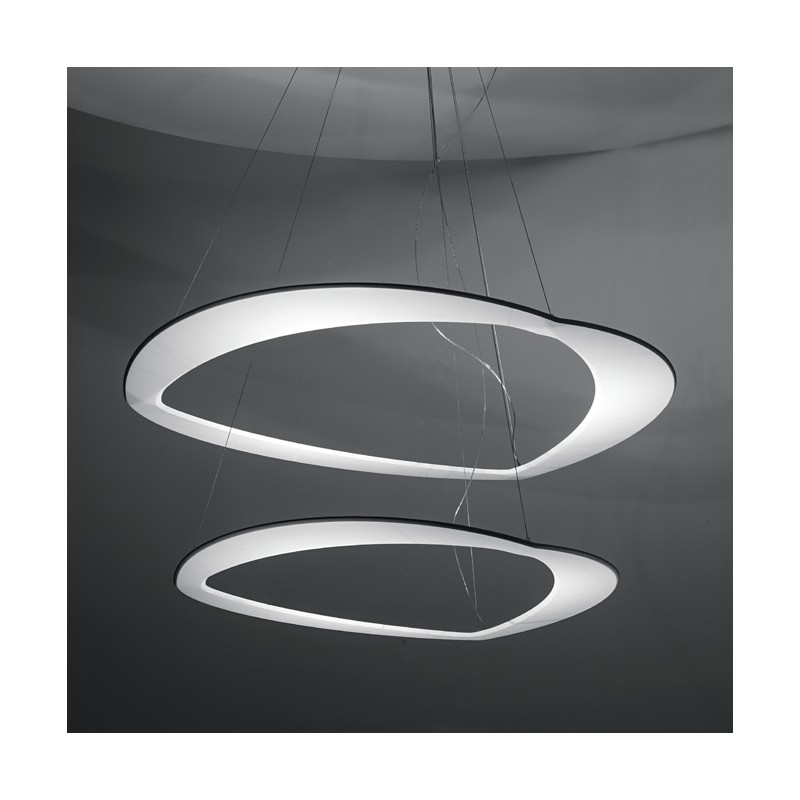 Diadema 2.90D Minitallux LED decentralized suspension lamp Diadema 2.90D in different finishes by Icone Luce