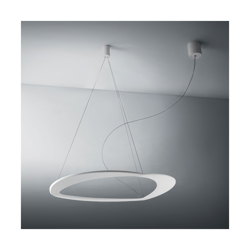 Diadema 1.90D Minitallux LED decentralized suspension lamp Diadema 1.90D in different finishes byicon Luce