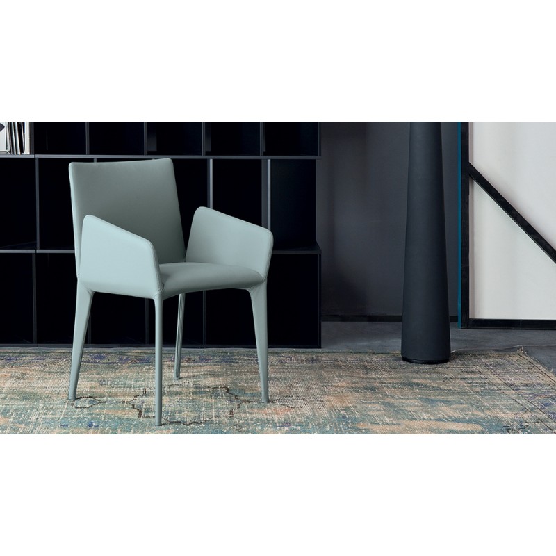 Miss_Filly Bonaldo Miss Filly chair with metal legs and seat of your choice - With armrests