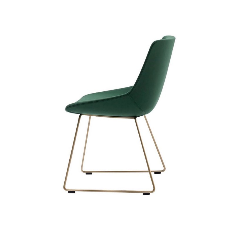 Miss_Artika_Si Bonaldo Miss Artika Si chair with metal legs and seat of your choice - With armrests