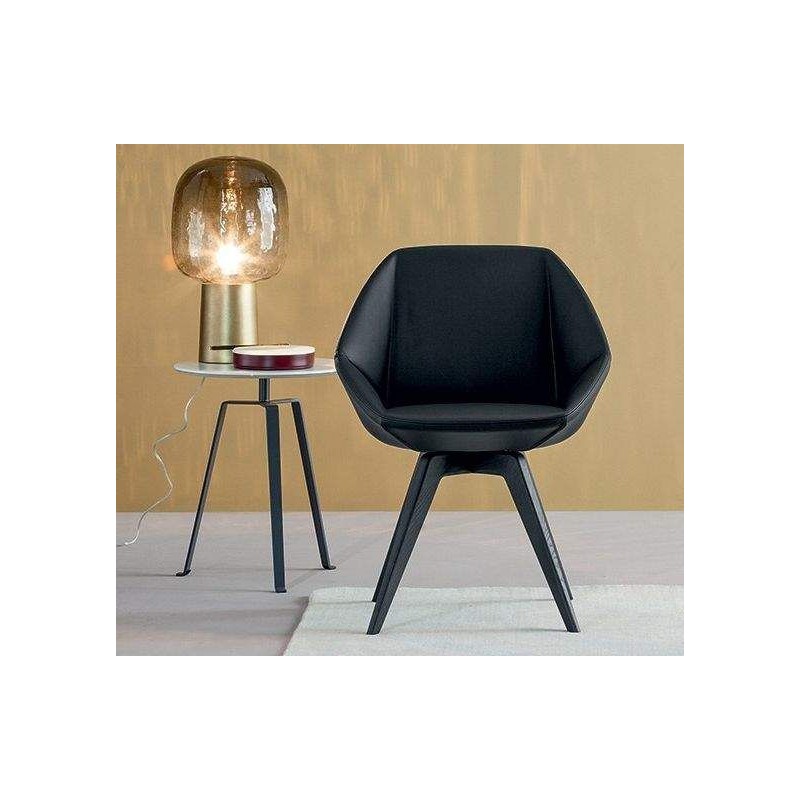 Stone_Wood Bonaldo Stone chair with wooden legs and seat of your choice