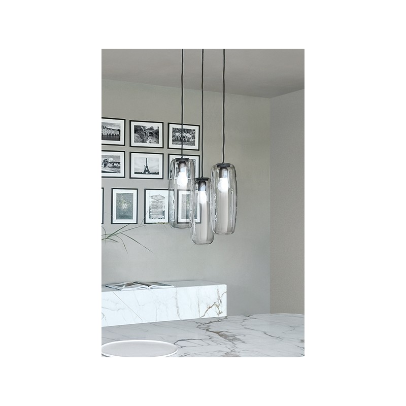 Bio-S_sos_3elementi Bonaldo Suspension 3 lumières Bio-S en différentes finitions