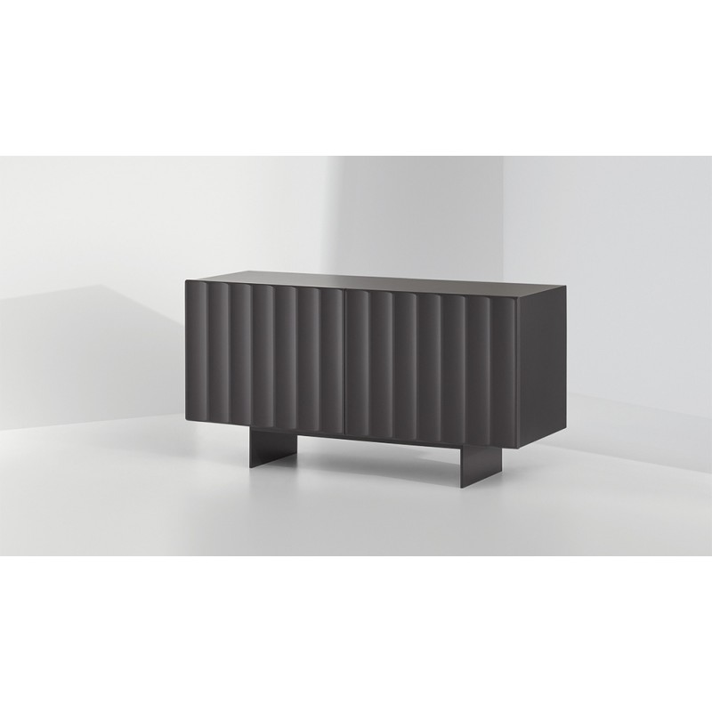 Dorian_p138 Buffet Bonaldo Dorian avec pieds en métal L.138 cm et H.72 cm - 2 portes