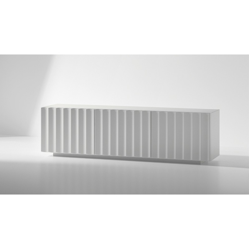 Dorian_z208 Bonaldo Dorian sideboard with metal plinth base L.208 cm and H.60 cm - 3 doors