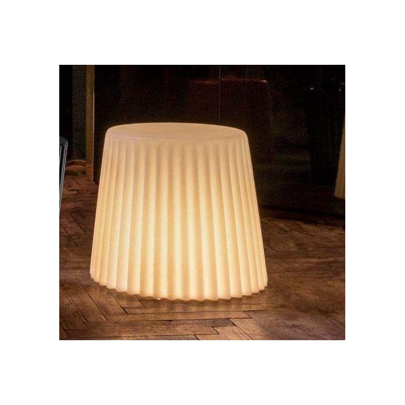 Muffin_Light Bonaldo Muffin Light table basse avec structure en polyéthylène Ø47 cm et h. 42 cm - Avec source de lumière fluorescente