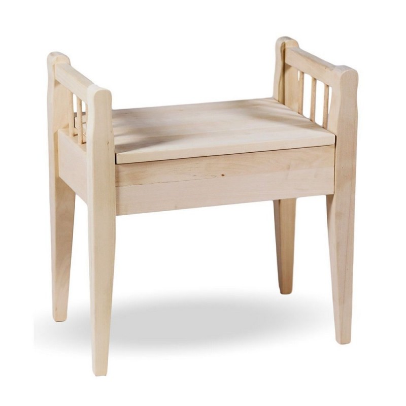 ART. 454 Francomario Bench 1 place art. 454 with wooden structure - With storage seat