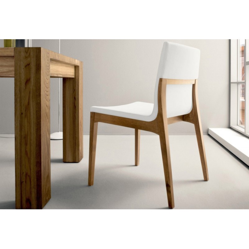LULA LULFRA Sedit Lula chair with wooden structure and seat of your choice