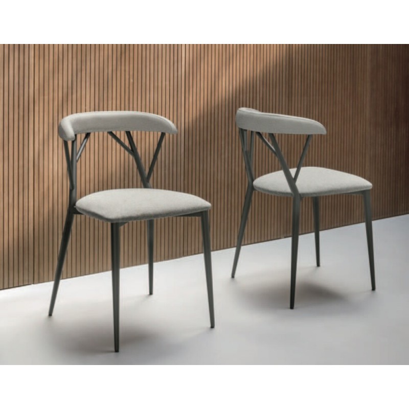 OFRA OFREMET Sedit Ofra chair with metal structure and seat of your choice