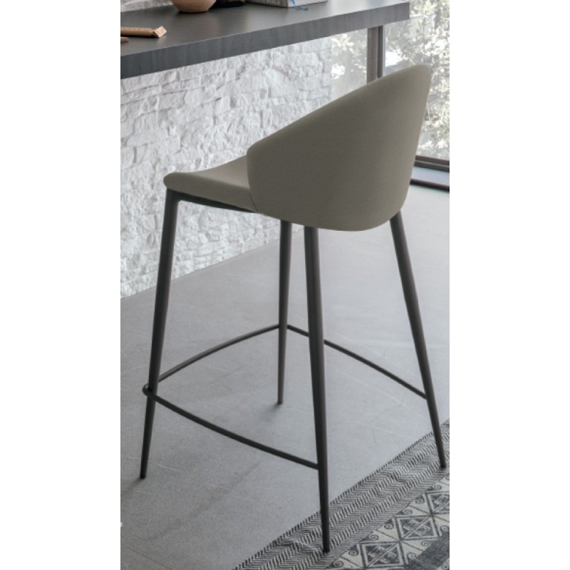 PARIS SPARMET Sedit Paris Stool with metal structure and seat of your choice