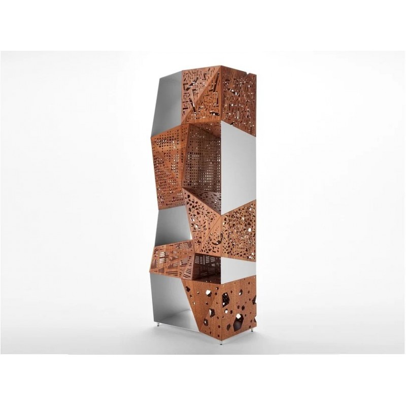 RIDDLED TOTEM ES007X Horm Sideboard Riddled Totem art. ES007X in metal and wood, L.70 cm and H.205 cm - 5 doors