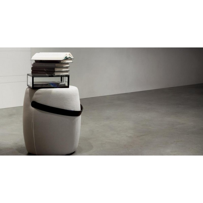 SL040 Puf Maronese Acf BOTTE con mango de cuero auténtico Ø40 cm