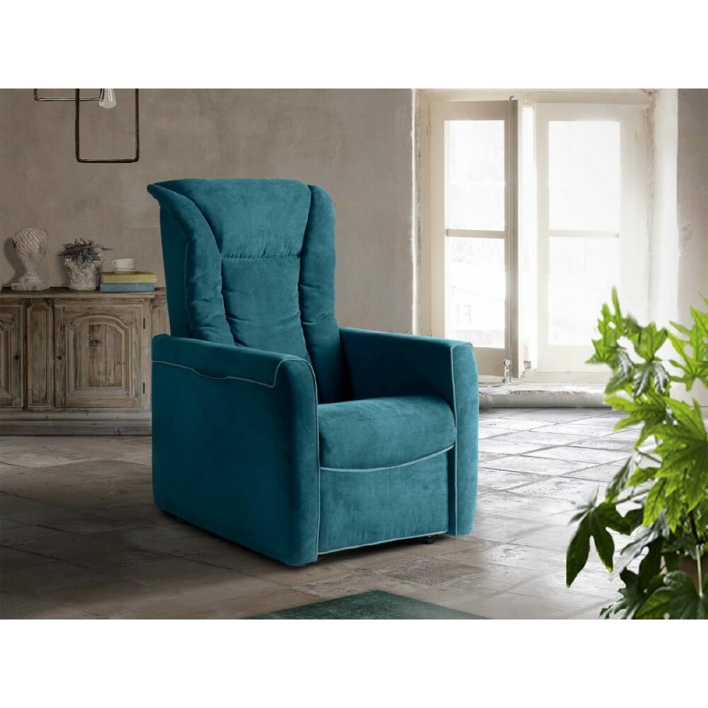 VR REGINA Vitarelax REGINA electric relax armchair upholstered in fabric - With 2 motors+LIFT