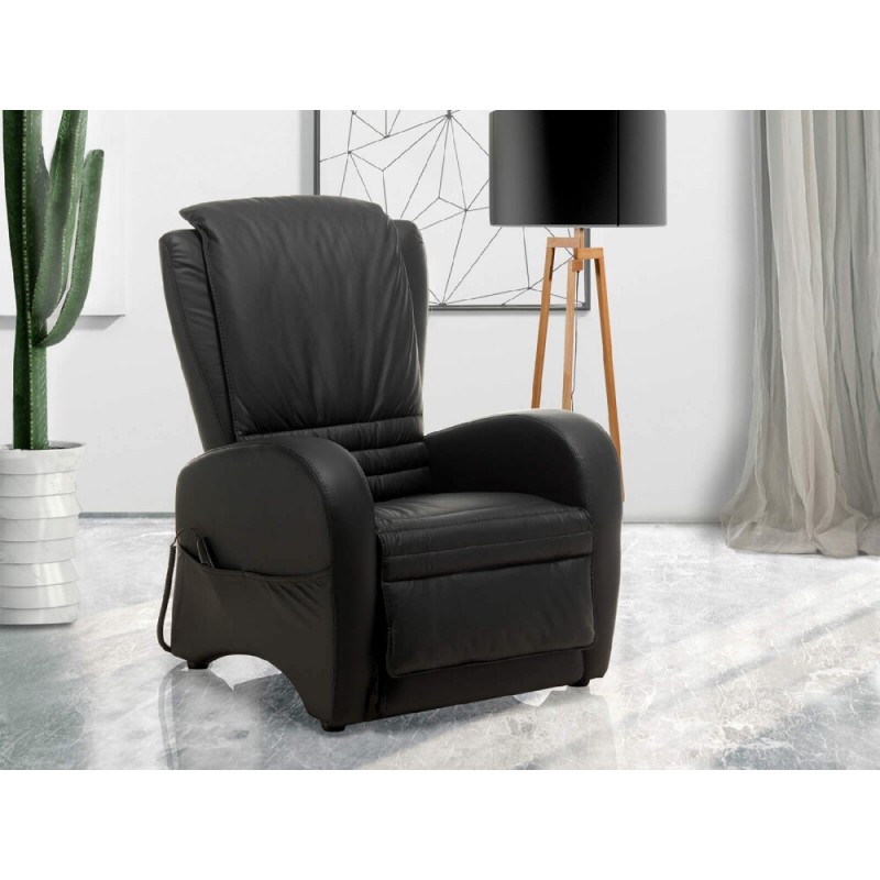 VR ROMY Vitarelax ROMY electric relax armchair upholstered in fabric or leather - Shiatsu massage