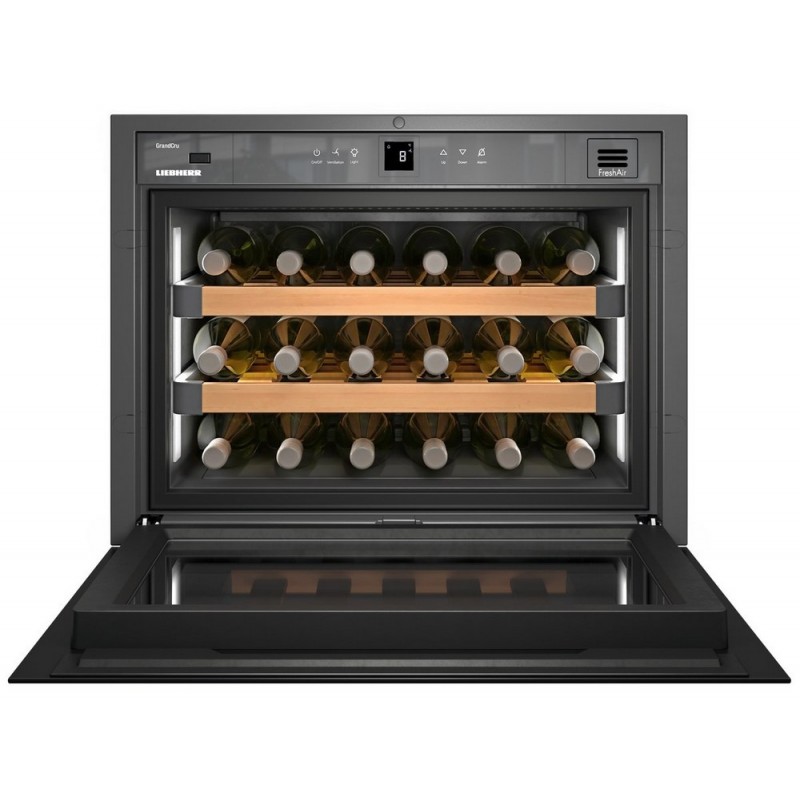 WKEgb 582 Liebherr Cantina vino da incasso WKEgb 582 con porta in vetro nero senza maniglie da 60 cm  - IN PROMOZIONE FINO AL 14/09