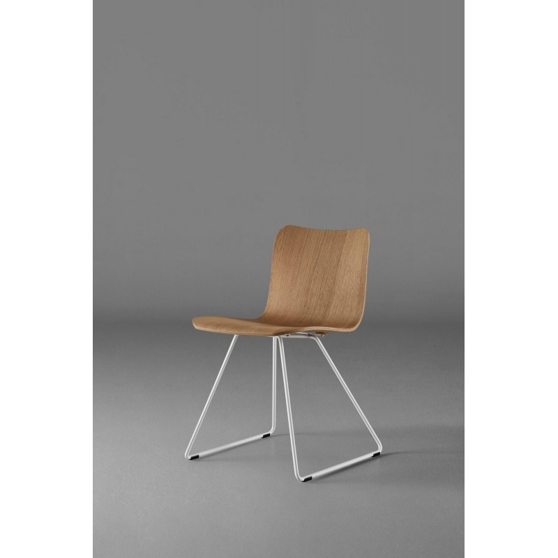 Dandy.sl 1455 Colico Dandy.sl chair art. 1455 with steel structure and wooden seat