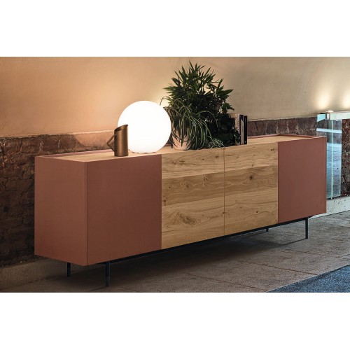 Buffet sur pied Maronese Acf GIAVA avec piètement en métal L.240 cm - 4 portes
