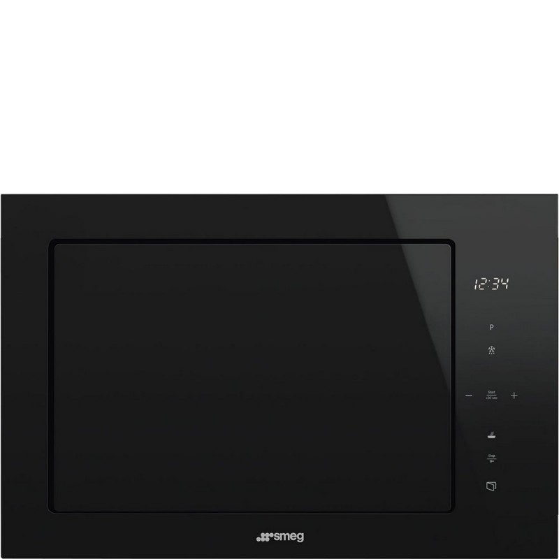 FMI625CN Smeg S Forno microonde combinato FMI625CN finitura vetro nero da 60 cm