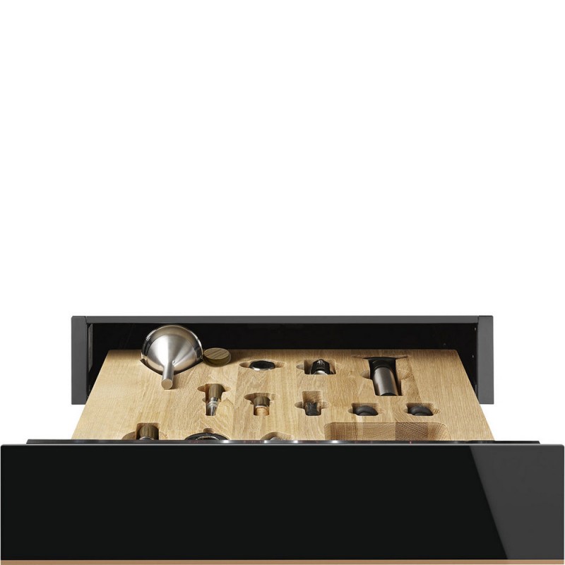 CPS615NR Smeg S Sommelier Tiroir CPS615NR 60 cm finition verre noir