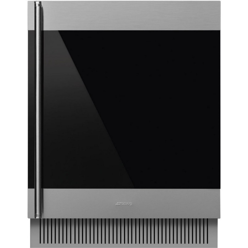 CVI338RX3 Vinoteca empotrable Smeg CVI338RX3 de 60 cm con acabado de cristal plateado - Bisagra derecha