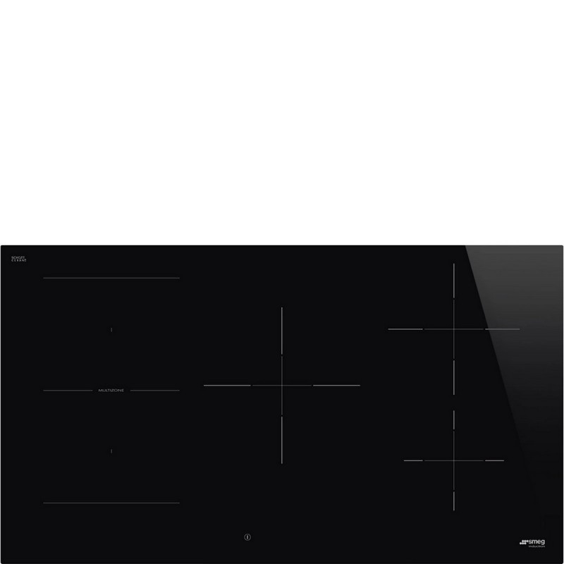 SI1M4954D Plaque à induction Smeg S SI1M4954D en vitrocéramique noire, 90 cm