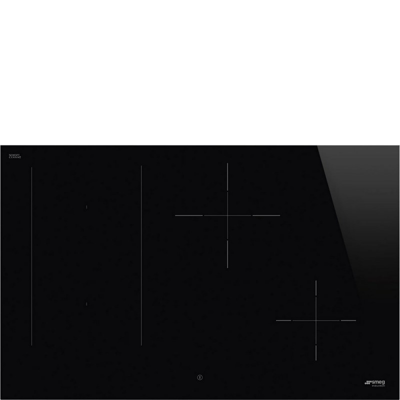 SIM3844D Smeg S SIM3844D 80cm Black Glass Ceramic Induction Hob
